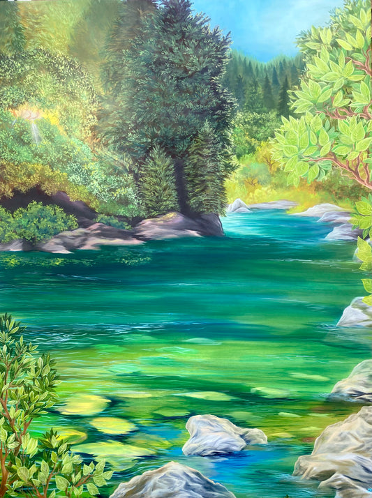 “Summertime Dreaming” oil on canvas